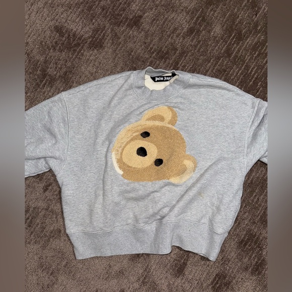 BIG BEAR COTTON-JERSEY SWEATSHIRT IN MELANGE GREY - Picture 4 of 4